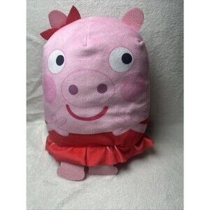 Stuffed Peppa Pig 2022 Just Play Plush 8” Pink And Red